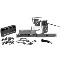 

Listen Technologies LS-42-072 Listen Essentials Level II Stationary RF System, LT-803-072 Transmitter, 4x LR-200-072 Receiver, LA-326 Universal Rack, 72 MHz