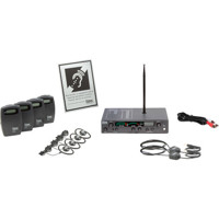 

Listen Technologies LS-47-216 Listen Premiere Level I Stationary RF System, LT-800-216 Transmitter, 4x LR-400-216 Receiver, 216 MHz