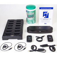

Listen Technologies LS-94 IR Advanced iDSP Level II System, LT-84-01 Transmitter, 2x LR-5200-IR Receiver, LA-422 USB to Micro USB Cable