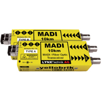 

Lynx Technik AG yellobrik OBD 1210 MADI Coax to MADI Bidirectional Fiber Transceiver, Up to 10km Max Distance