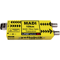 

Lynx Technik AG yellobrik OTR 1210 MADI Coaxial to MADI Fiber Optical Transceiver, 1310nm, Up to 10km Singlemode Fiber LC Connector