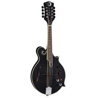 

Luna Moonbird F Style Acoustic Mandolin with Piezo Bridge Pickup, 24 Frets, C Shape Neck, Rosewood Fingerboard, Black Satin