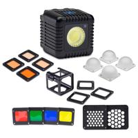 

Lume Cube Single LED Light, Black - Bundle With Cube Light-House Aluminum Housing CTO 4 Pack for Light-House Lume Cube Housing, Diffusion Bulb Pack for Light-House Housing, Honeycomb Pack, RGBY Color Pack