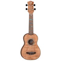 

Luna Uke High Tide Exotic Mahogany Soprano Ukulele with Gigbag, 12 Frets, 'C' Shape Neck, Walnut Fretboard, Satin Natural