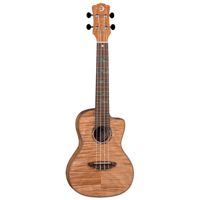 

Luna Uke High Tide Exotic Mahogany Concert Ukulele with Gigbag, 20 Frets, 'C' Shape Neck, Walnut Fretboard, Satin Natural