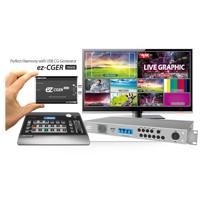 

Lumantek ez-Pro VS6 6 Channel 6x1 Seamless Switcher with Fill/Key Support and Black Console