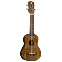 

Luna Uke Flamed Acacia Soprano Ukulele with Gigbag, 12 Frets, 'C' Shape Neck, Walnut Fretboard, Satin Natural