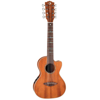 

Luna Uke High Tide Tenor 8 String Semi Acoustic Ukulele with Preamplifier, 19 Frets, C Shape Neck, Rosewood Fretboard, Satin Natural
