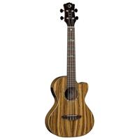 

Luna Uke High Tide 4-String Zebrawood Tenor Acoustic/Electric Ukulele with Preamp and Gigbag, 19 Frets, C Neck, Walnut Fretboard, Satin Natural