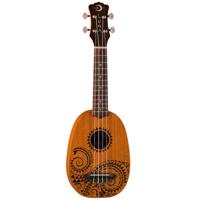 

Luna Uke Tattoo Concert Mahogany Acoustic Ukulele with Gig Bag, 18 Frets, C Shape Neck, Rosewood Fretboard, Satin Natural