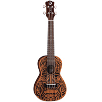 

Luna Uke Tribal Concert Mahogany Acoustic Ukulele, 19 Frets, C Shape Neck, Rosewood Fingerboard, Satin Natural