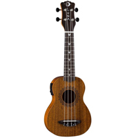 

Luna Uke Vintage Mahogany Soprano Semi Acoustic Ukulele with Preamplifier, 12 Frets, C Shape Neck, Rosewood Fretboard, Satin Natural, Soprano