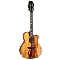 

Luna Vista Eagle 12-String Semi-Acoustic Guitar with Case, Ebony Fretboard, Gloss Natural