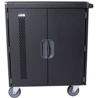 

Luxor LLTS32-B 32 Chromebook/Laptop/Tablet Smart Charging Cart, 130 Lbs Capacity