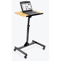 

Luxor LX9128 Adjustable Height Lectern, Red Oak/Black Frame