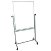 

Luxor MB3040WW 30x40" Double Sided Magnetic Mobile Board, White/White