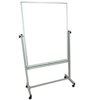 

Luxor MB3648WW 36x48" Double Sided Magnetic White Board, White/White