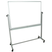 

Luxor MB4836WW 48x36" Medium Reversible Magnetic Mobile Whiteboard, White/White