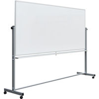 

Luxor 72x48" Mobile Double-Sided Magnetic Whiteboard with Marker/Eraser Tray