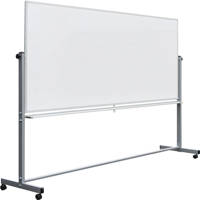 

Luxor 96x40" Mobile Double-Sided Magnetic Whiteboard with Marker/Eraser Tray