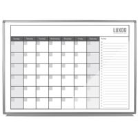 

Luxor 48x36" Wall-Mounted Magnetic Dry-Erase Monthly Calendar Board