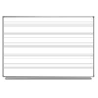 

Luxor 72x48" Wall-Mounted Music Magnetic Whiteboard with Marker/Eraser Tray