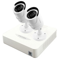 

LaView LV-KDV2402W1 Compact Security System, Includes 960H 4-Channel H.264 Digital Video Recorder, 2x 1.3MP Cameras, Mouse, Cables, Adaptor, White