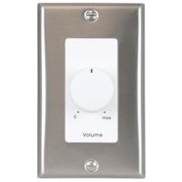 

Lowell Manufacturing 100LVC 100W 3dB 70V/25V Mono Attenuator with Decorator Style 1-Gang Wall Plate, Stainless Steel & White
