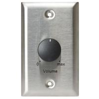 

Lowell Manufacturing 100LVC-PA 100W 3dB 70V/25V Mono Attenuator with Priority Relay and Standard Style 1-Gang Wall Plate, Stainless Steel