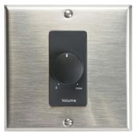 

Lowell Manufacturing 150LVCS 150W 3dB 100/70/25V Stereo Attenuator with Decorator Style 2-Gang Wall Plate, Stainless Steel/Black