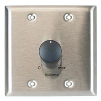 

Lowell Manufacturing 200LVC 200W 3dB 70V/100V Mono Attenuator with Standard Style 2-Gang Wall Plate, Stainless Steel