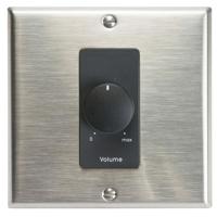 

Lowell Manufacturing 200LVC 200W 3dB 70V/100V Mono Attenuator with Decorator Style 2-Gang Wall Plate, Stainless Steel/Black
