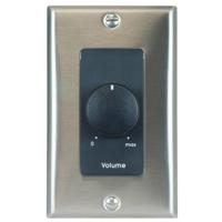 

Lowell Manufacturing 25LVC 25W 3dB 70V/25V Mono Attenuator with Decorator Style 1-Gang Wall Plate, Stainless Steel/Black