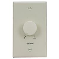

Lowell Manufacturing 50LVCS 50W 3dB 8 Ohms Stereo Attenuator with Standard Style 1-Gang Wall Plate, Almond