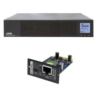 

Lowell Manufacturing UPS8-1100-IP UPS Bundle, Includes UPS8-1100 1100VA Line Interactive UPS & UPS-SNMP SNMP Card