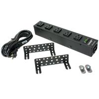 

Lowell Manufacturing ACS-1505-SW 15A Compact AC Power Strip with Detachable 6' Cord, 5 Outlets
