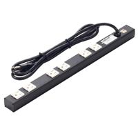 

Lowell Manufacturing ACS-1506 15A AC Power Strip with Attached 6' Cord, 6 Outlets