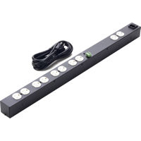 

Lowell Manufacturing ACS-1510-RPC 15A AC Power Strip with Remote Power Control and Detachable 6' Cord, 10 Total (5 Duplex) Outlets