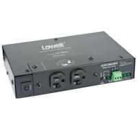 

Lowell Manufacturing ACSP-2002-RPC Compact Surge Suppressor with 6' Attached Cord, Two 20A NEMA Outlets, Remote Control Capable