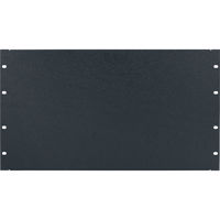 

Lowell Manufacturing AP-6 6U 16-Gauge Flanged Aluminum Rackmount Blank Panel, Textured Black