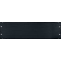 

Lowell Manufacturing APB-3 3U Aluminum Blank Rackmount Panel with Flange, Brushed Black Anodized
