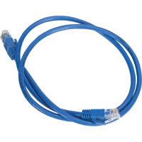 

Lowell Manufacturing CBL453 3' Cat5e Networking Cable, 24 AWG, 5 Pack, Blue