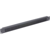 

Lowell Manufacturing CBP-1 1U Steel Rackmount Panel with Cable Tray and Brush Strip, 19" Width