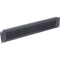 

Lowell Manufacturing CBP-2 2U Steel Rackmount Panel with Cable Tray and Brush Strip, 19" Width