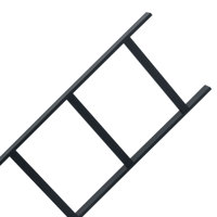 

Lowell Manufacturing CL-1210 12"x10' Steel Cable Ladder, Black