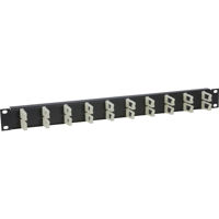 

Lowell Manufacturing CMC-1HV 1U Horizontal/Vertical Rackmount Cable Management Panel with Plastic Rotating Flex Clips