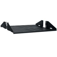 

Lowell Manufacturing 2U Center-Mount Rack Shelf, 20" Depth