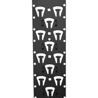 

Lowell Manufacturing CMV5-24 24U Cable Management Vertical Bar Lacer Strip, 4.75" Width, 16 Gauge, 6 Pack