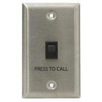 

Lowell Manufacturing CS10 Single Pole/Single Throw Switch with 1-Gang Wall Plate, Stainless Steel