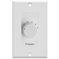 

Lowell Manufacturing CS6 6-Source Program Selector Switch with Decorator Style 1-Gang Wall Plate, White